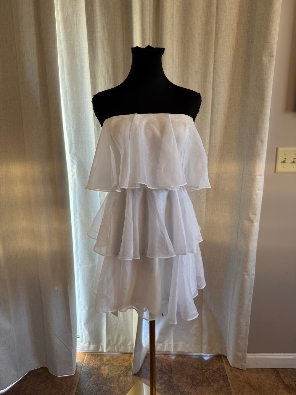 White Strapless Dress By Abercrombie & Fitch Size Small NWT